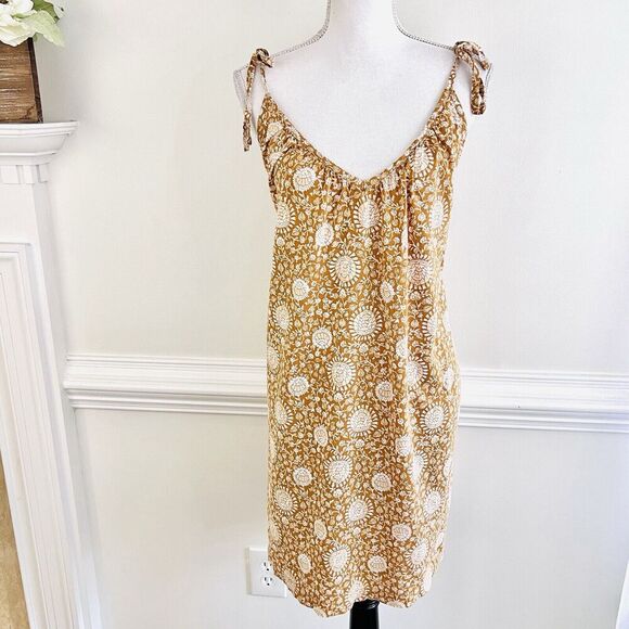 Old Navy Dresses & Skirts - ❤️4/$20❤️ Old Navy Brown & White Floral Lightweight Flowy Boho Dress Large